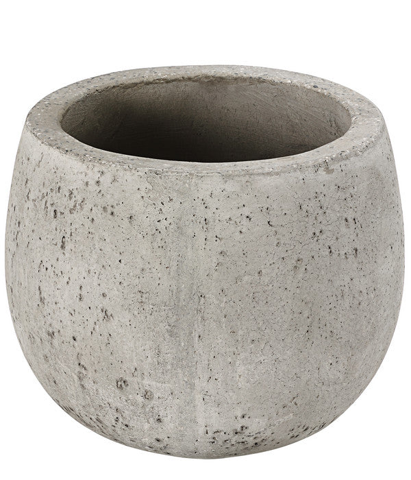  Dehner Leichtbeton-Topf Balloon Stone, Grau