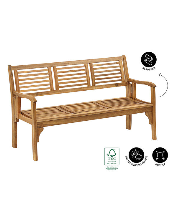  Dehner Klappbank Douglas, 3-Sitzer