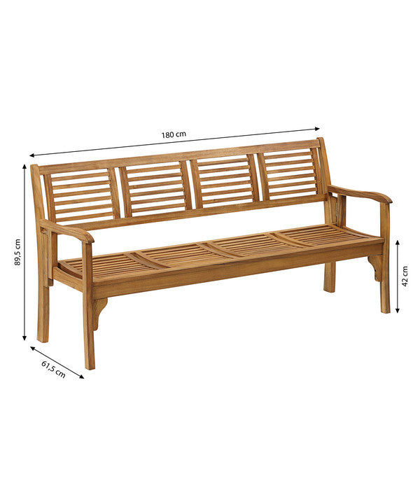  Dehner Klappbank Douglas, 4-Sitzer