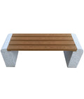  Dehner Granit-Gartenbank, Ca. B120/H45/T35 Cm, Grau/braun
