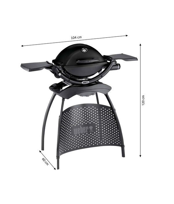  Weber Gasgrill Q 1200 Mit Stand, Ca. B104/H120/T60 Cm