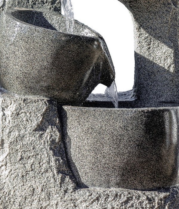  Dehner Polyresin-Gartenbrunnen Circ, Ca. H89 Cm