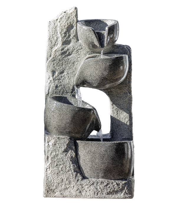  Dehner Polyresin-Gartenbrunnen Circ, Ca. H89 Cm
