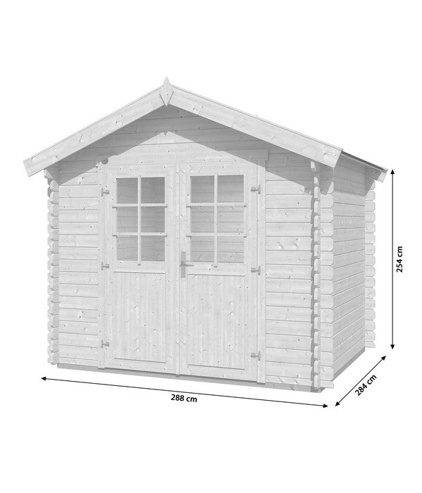  Weka Gartenhaus 209 Gr. 2, Ca. B288/H254/T284 Cm
