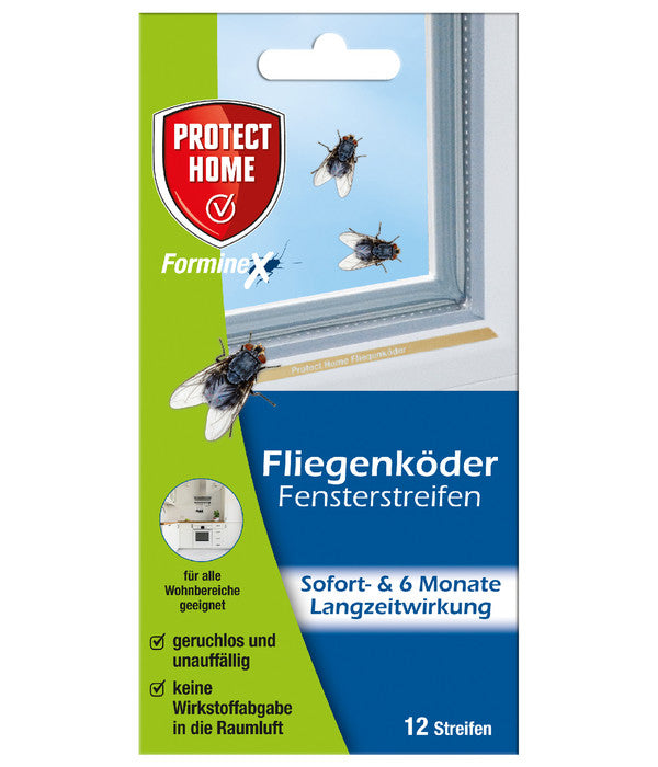  PROTECT HOME Forminex Fliegenköder Fensterstreifen, 12er-Set