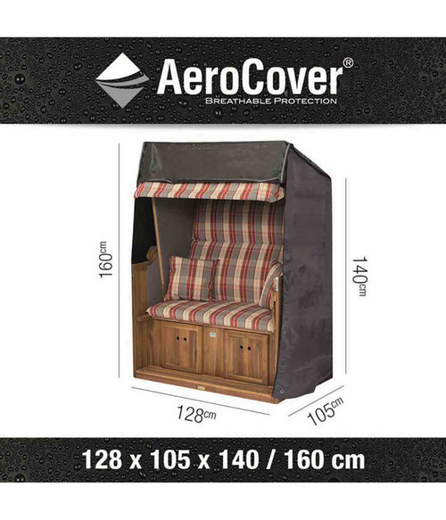  AeroCover Strandkorbhülle, 128x105x160/140 Cm