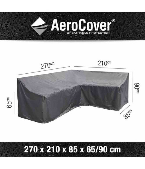  AeroCover Loungesethülle L-Form, 270 Rechts X210x85xH 65/90 Cm
