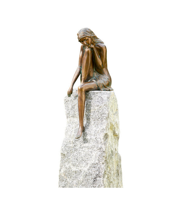 Rottenecker Bronze-Figur Emanuelle, 33 X 22 X 70 Cm