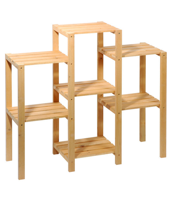  Dobar Blumenregal 7-flächig, 31 X 97 X 87 Cm, Natur