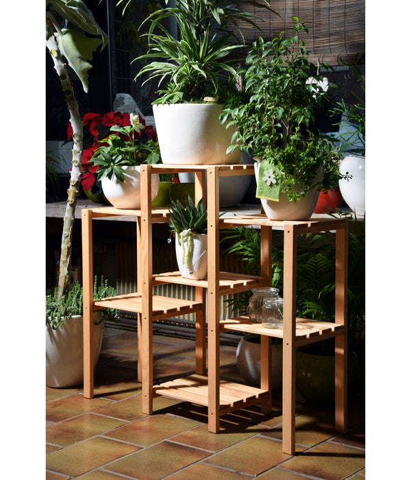  Dobar Blumenregal 7-flächig, 31 X 97 X 87 Cm, Natur
