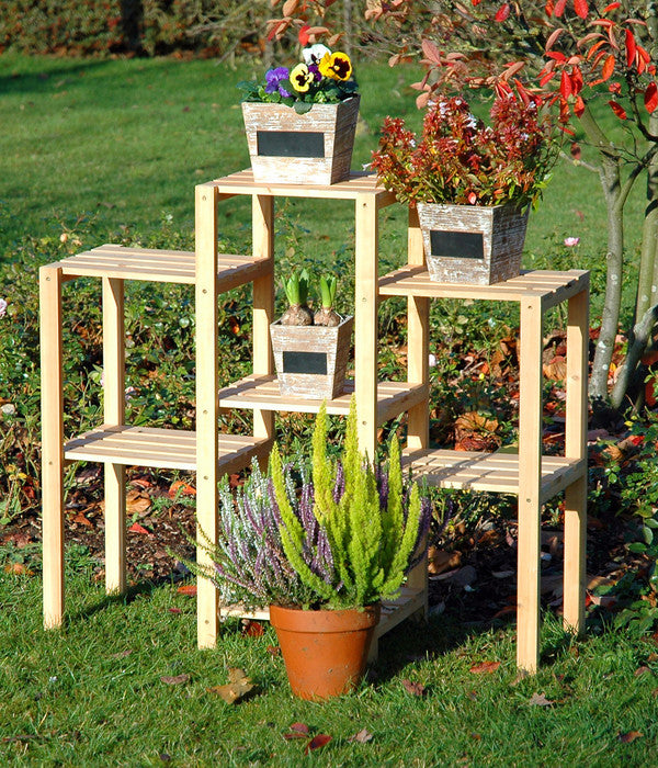  Dobar Blumenregal 7-flächig, 31 X 97 X 87 Cm, Natur