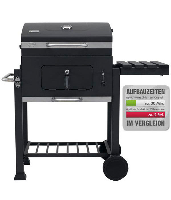  Tepro Click Holzkohle Grillwagen Toronto, Anthrazit