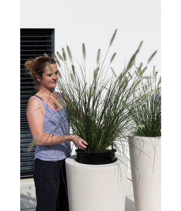  Fleur Ami Polystone-Pflanzgefäß Conical, Konisch, Ca. Ø43/H80 Cm