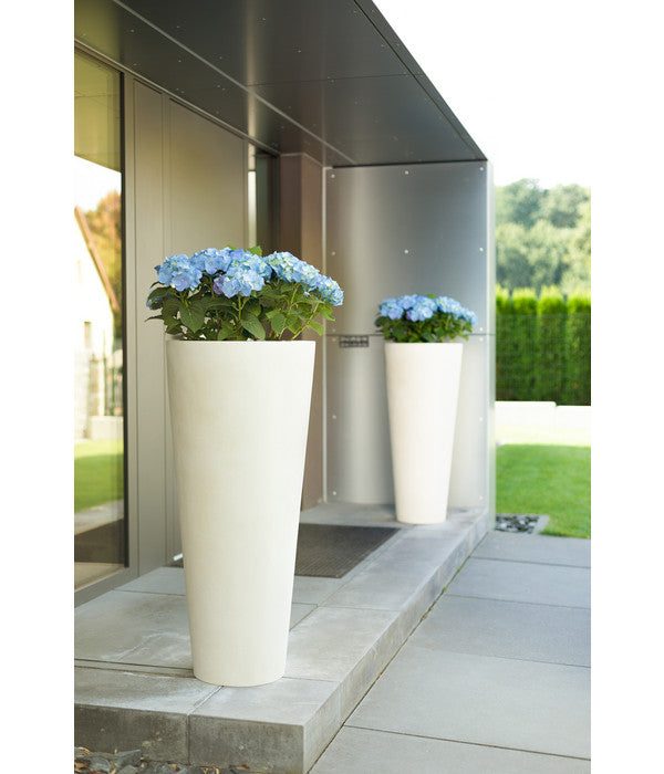  Fleur Ami Polystone-Pflanzgefäß Conical, Konisch, Ca. Ø43/H80 Cm