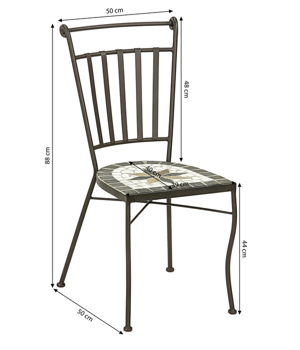 Dehner Mosaikstuhl Diana