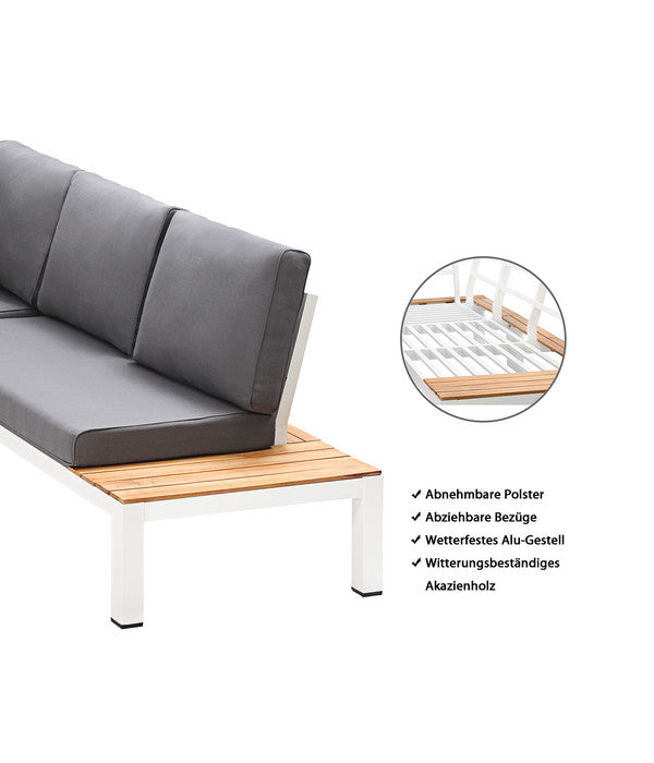  Dehner Aluminium-Lounge Malibu, 2-teilig