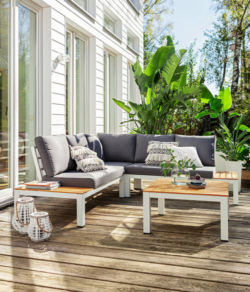  Dehner Aluminium-Lounge Malibu, 2-teilig