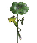  Dehner Metall-Dekostab Frosch Fabrizio, Ca. H113 Cm
