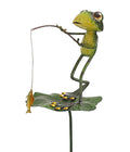  Dehner Metall-Dekostab Frosch Adrian, Ca. H111,5 Cm