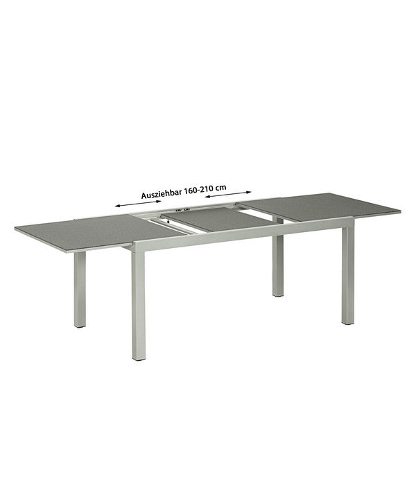  Dehner Ausziehtisch Chicago, Ca. B160-210/H74/T90 Cm