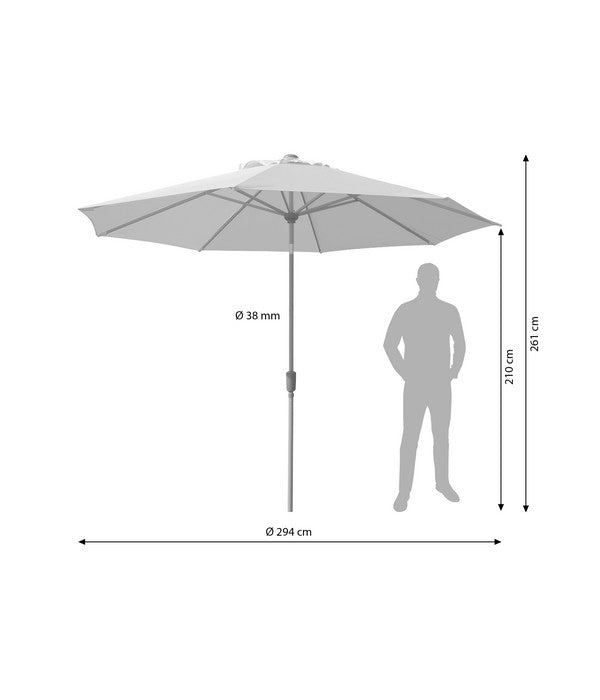  Dehner Schirm Milos, Rund, Ca. Ø294 Cm