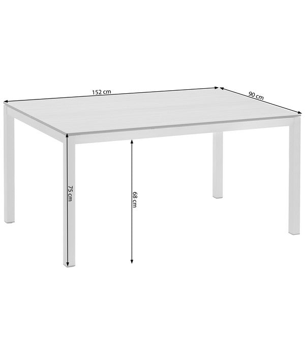  Dehner Premium Esstisch Nantes, Ca. B152/H75/T90 Cm