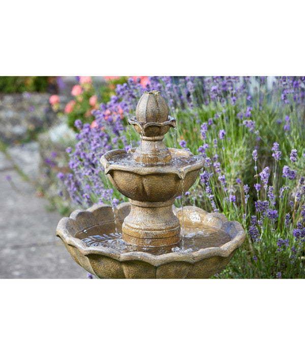  Smart Solar Polyresin-Gartenbrunnen Kingsbury Mit Solar, Ca. Ø48,3/H97,8 Cm