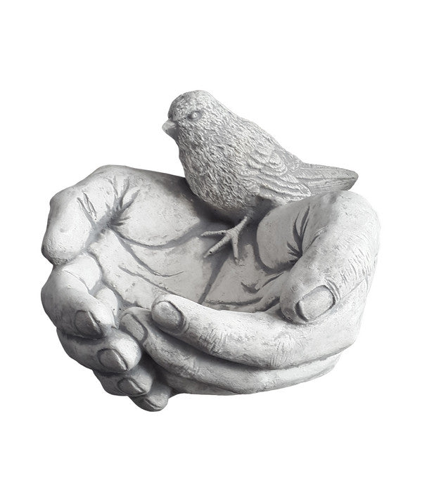  Fantasieco Stein-Vogeltränke, Ca. B23/H35/T23 Cm