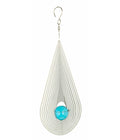  NATURE'S MELODY Windspiel Cosmo Träne, 13 X 4,5 X 33,5 Cm, Silber/blau