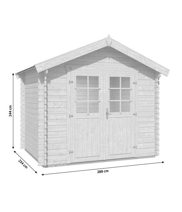  Weka Gartenhaus 209 Gr. 1,5, Ca. B288/H254/T234 Cm