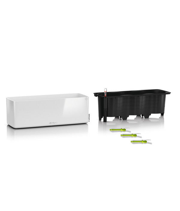  LECHUZA® CUBE Glossy Triple, All-in-One Set, 40 Cm