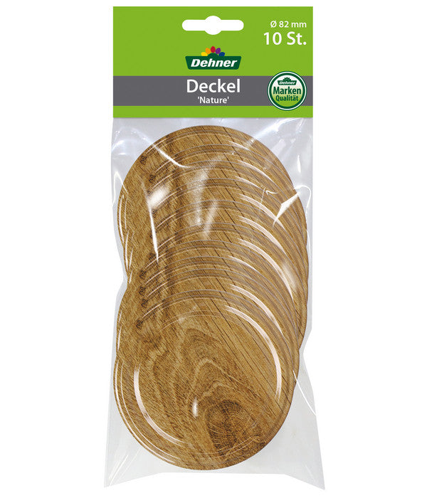  Dehner Schraubdeckel Nature Für Einkochgläser, Ø82 Mm, 10er-Set