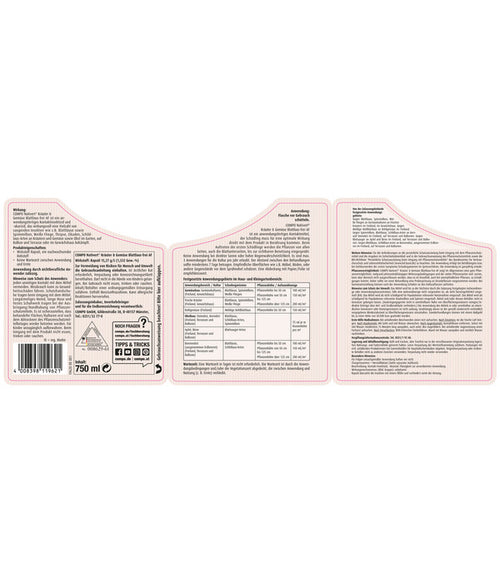  COMPO® Nativert® Kräuter & Gemüse Blattlaus-frei AF, 750 Ml