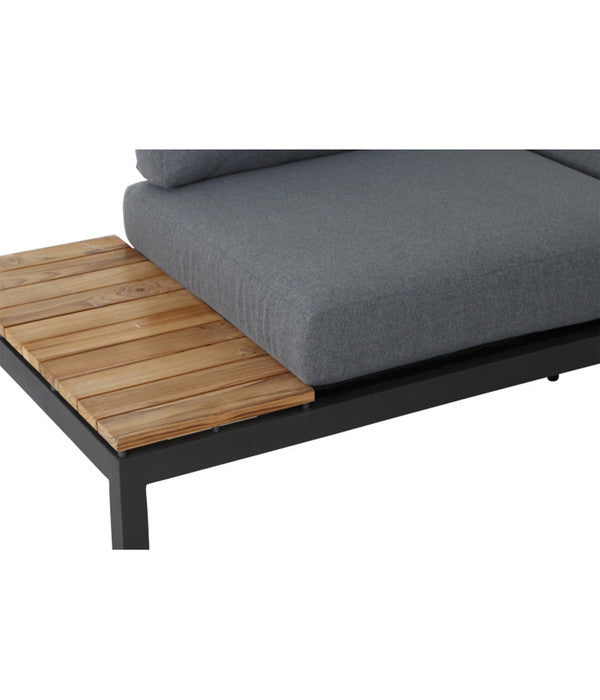  Siena Garden Bank Alvida, Rechts, 70 X 175 X 80 Cm, Anthrazit/grau