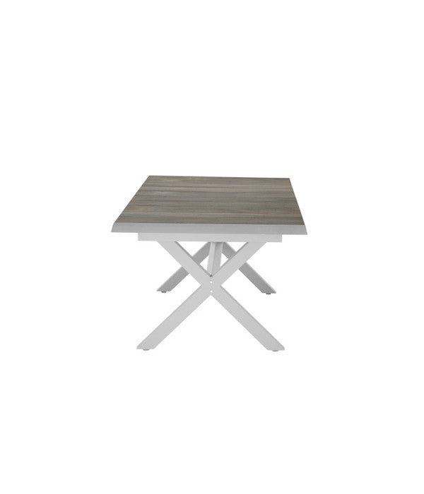  Siena Garden Ausziehtisch Sincro, Hellgrau, Ca. B200-260/H77/T100 Cm