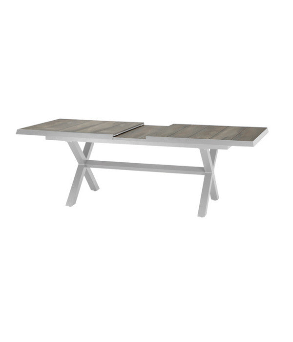  Siena Garden Ausziehtisch Sincro, Hellgrau, Ca. B200-260/H77/T100 Cm