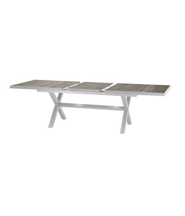  Siena Garden Ausziehtisch Sincro, Hellgrau, Ca. B200-260/H77/T100 Cm