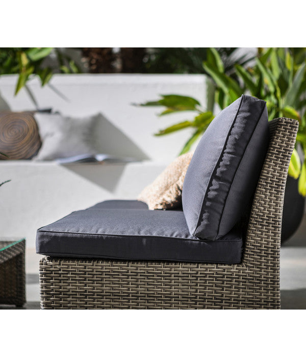  Dehner Geflecht-Lounge Rom, 4-teilig