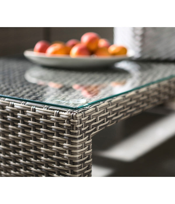 Dehner Geflecht-Lounge Rom, 4-teilig