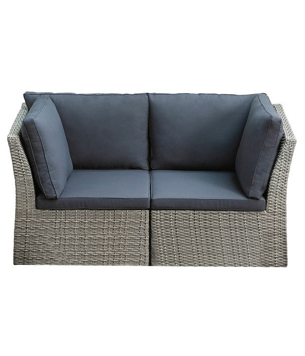  Dehner Geflecht-Lounge Rom, 4-teilig