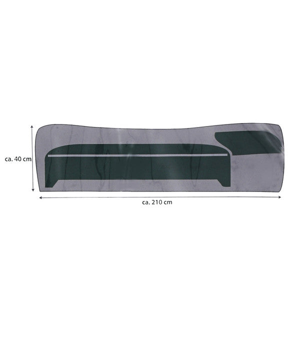  Dehner Abdeckhaube Für Liegen, 75x40x210 Cm, Grau