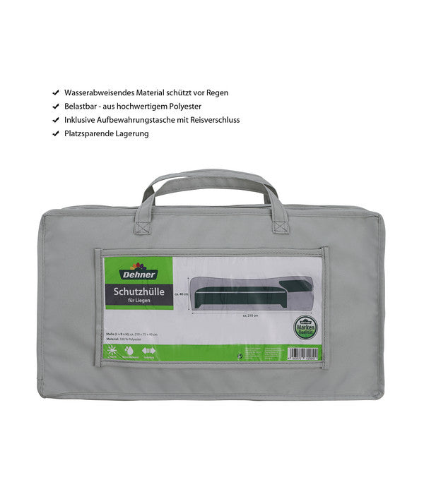  Dehner Abdeckhaube Für Liegen, 75x40x210 Cm, Grau