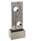  Dehner Edelstahl-Gartenbrunnen Shanghai, Ca. B41/H101,5/T25 Cm