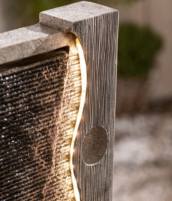  Dehner Polyresin-Gartenbrunnen Eclipse, Ca. H100 Cm