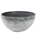  Dehner Kunststoff-Schale Nova, Konisch, Grau, Ca. Ø25/H12 Cm