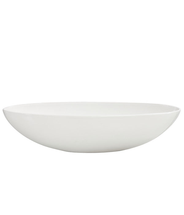  Dehner Keramik-Jardiniere Luisa, Oval, Weiß, Ca. B51/H12,5 Cm