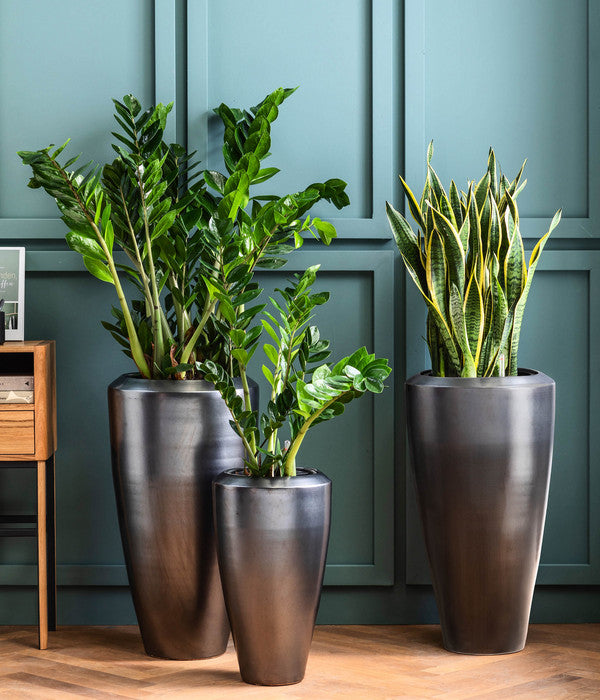  Dehner Keramik-Vase Lissabon Mit LECHUZA® Bewässerungssystem, Konisch