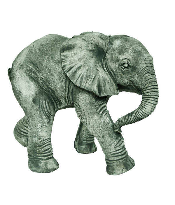  Denscho Stein-Elefant Laufend, Ca B42/H34/T25 Cm