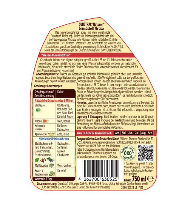  Substral® Naturen® Grundstoff Urtica, 750 Ml