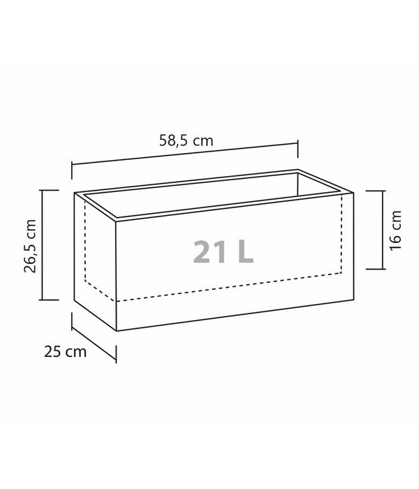  Scheurich Kunststoff-Kasten C-Cube Long, Rechteckig